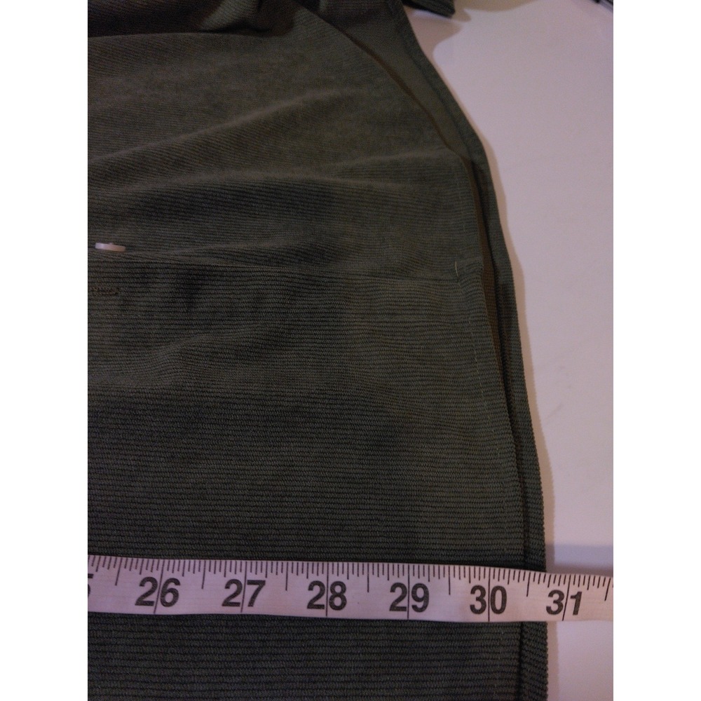Mens Corduroy Button Down Shirt Size XL Green Workwear Outdoors Retro Layers - Picture 7 of 8